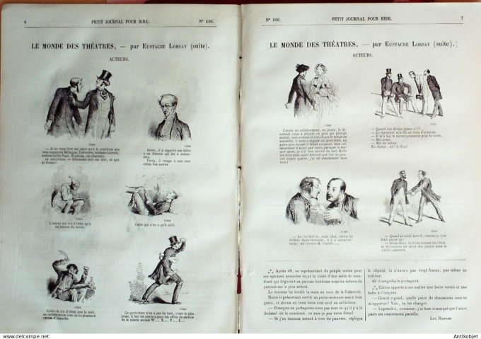 Petit journal pour Rire 1864 # 496 Excentricite de la Mode Riou et De Jallas