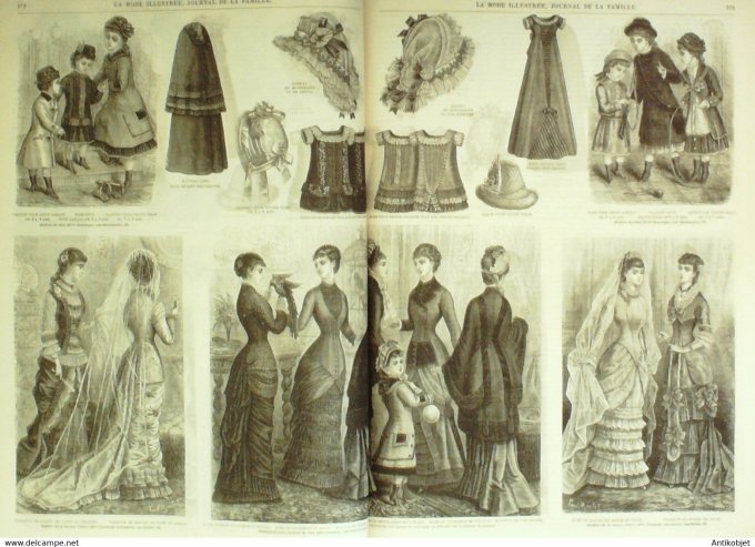 La Mode illustrée 1879 20è année complète reliée 52º