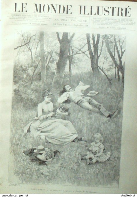 Le Monde illustré 1886 n°1537 Madagascar Tananarive Pays-Bas Schéveningue Orange (84)