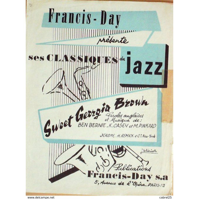Day Francis Sweet Georgia Brown Jazz 1934