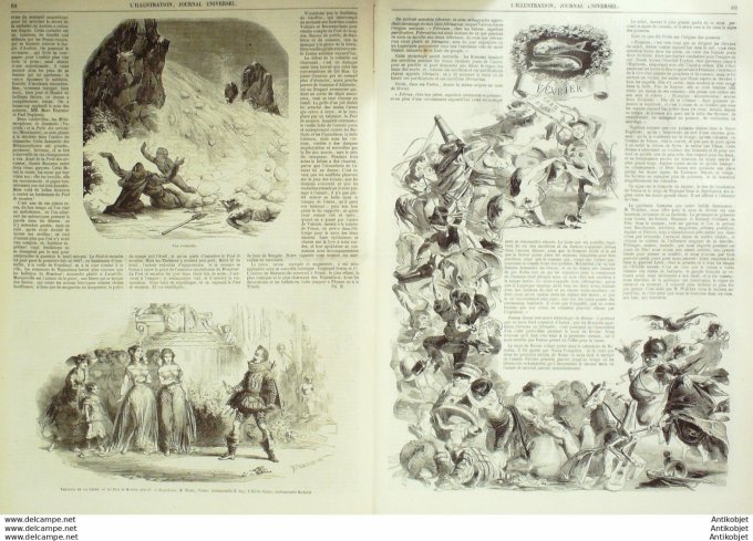 L'Illustration 1850 n°362 Algérie LAMBOESA temple Angleterre LONDRES