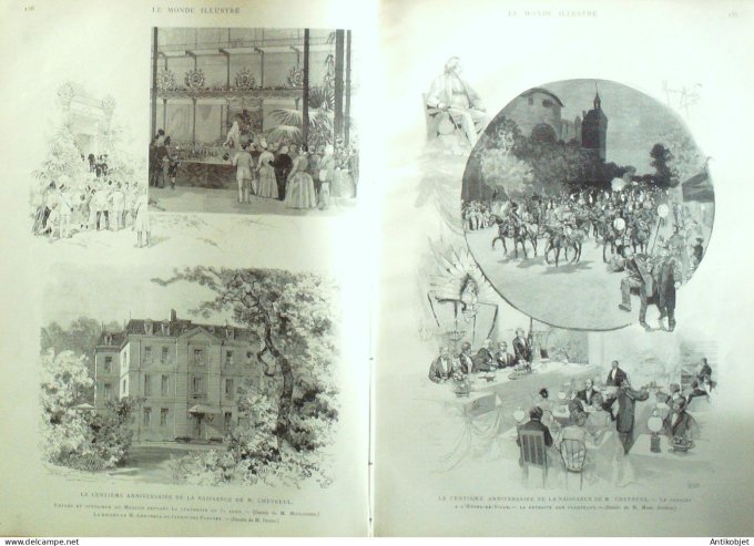 Le Monde illustré 1886 n°1537 Madagascar Tananarive Pays-Bas Schéveningue Orange (84)