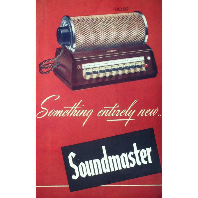 Catalogue SOUNDMASTER COMMUNICATION LONDRES 1938