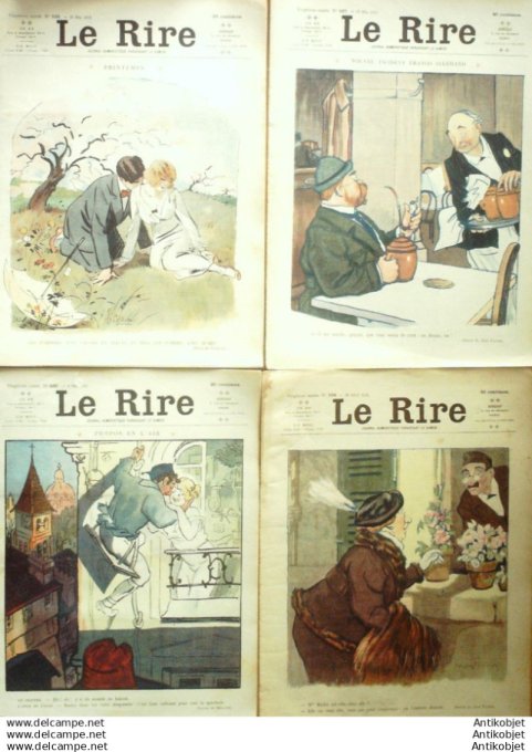 Le Rire 1913 lot 4 revues Vallee Fabiano Faivre Laborde Prejelan Capy Mirande Cardona Faivre