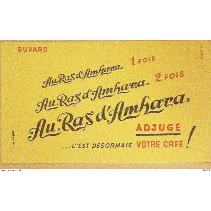 Buvard AU RAS d'AMKARRA Café
