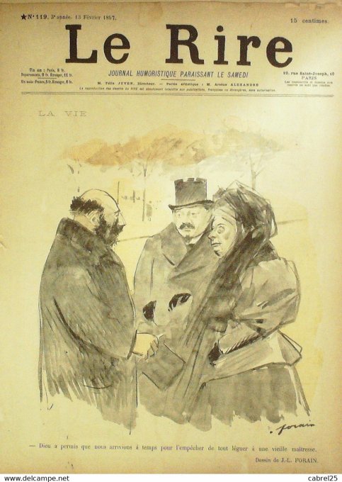 Le Rire 1897 n°119 Lebègue Forain Dépaquit Fau Heidbrinck Cadel Puppett Dépaquit