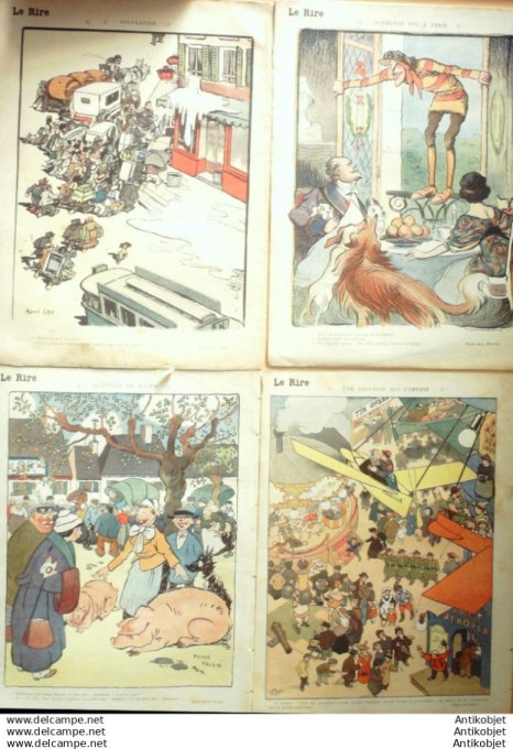 Le Rire 1913 lot 4 revues Vallee Fabiano Faivre Laborde Prejelan Capy Mirande Cardona Faivre