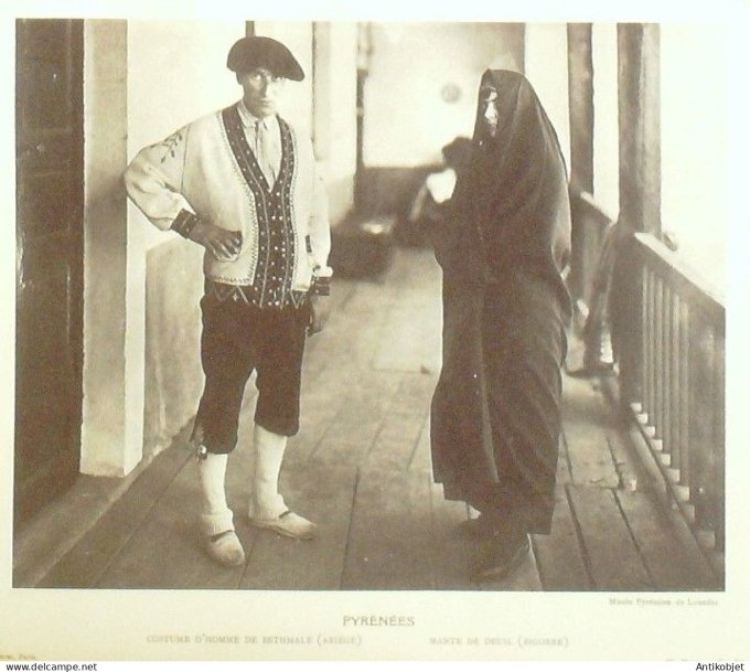 Occitanie Foix Comté de Bethmale (09) Paysan  par Ch.Massin XXème