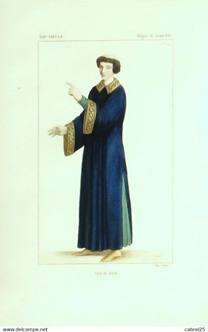 Figure d'histoire ABEILARD sous LOUIS VII 12ème