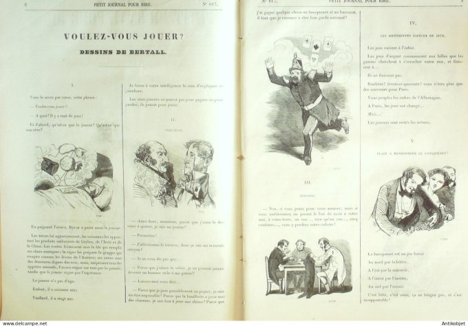 Petit journal pour Rire 1866 # 617 Nos Bobonnes Grevin