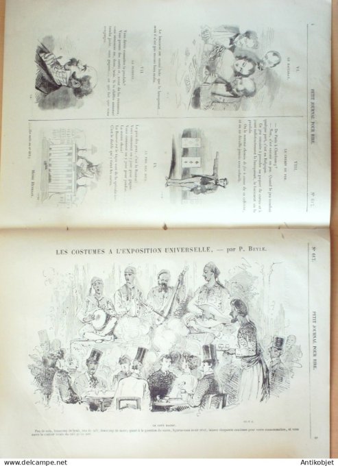 Petit journal pour Rire 1866 # 617 Nos Bobonnes Grevin