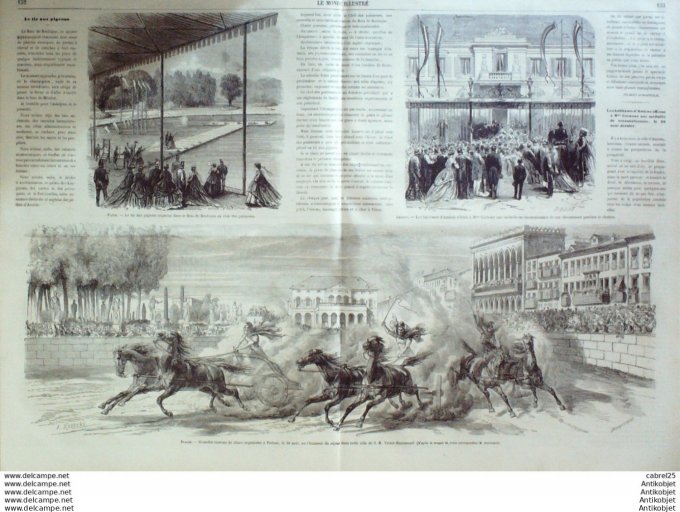 Le Monde illustré 1866 n°491 Silésie Waldenburg Italie Padoue Amiens (80) Montrouge (92)