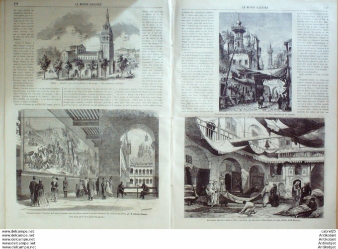 Le Monde illustré 1866 n°491 Silésie Waldenburg Italie Padoue Amiens (80) Montrouge (92)