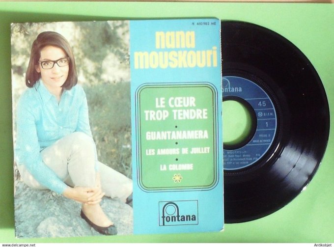 Mouskouri Nana 45T EP Le cœur tendre 1966