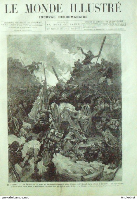 Le Monde illustré 1877 n°1072 Bolivie Rio de la Paz Roumanie Grivitcha