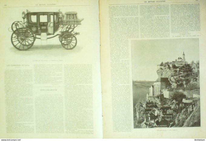 Le Monde illustré 1896 n°2060 Ploermel (56) Roc-Amadour (46) Philippines Manille Madagascar Tamatave