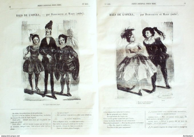 Petit journal pour Rire 1864 # 463 Nos portiers Grevin
