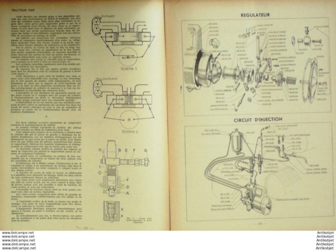 R.T Automobile Tracteur Map DR3 Westinghouse frein 35 # 1949