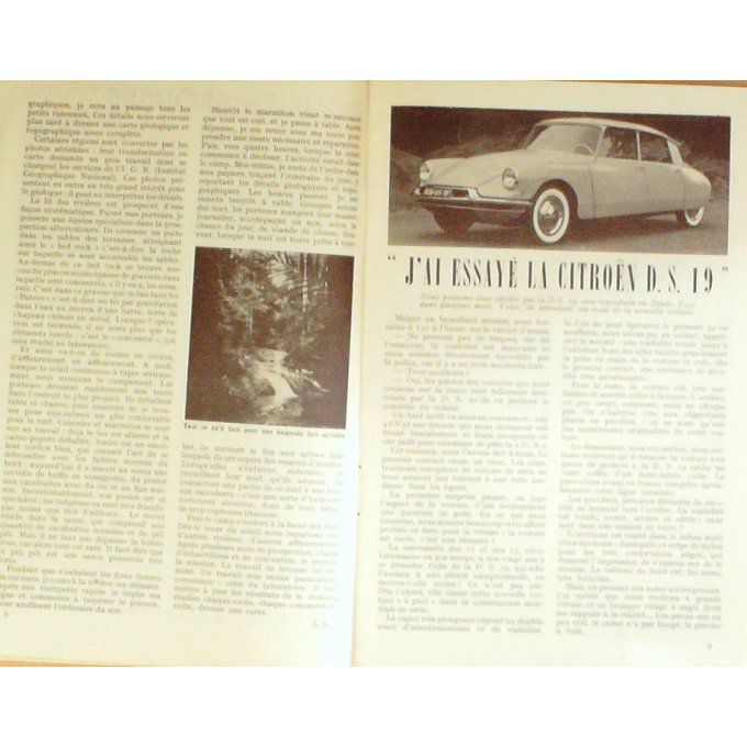 Meccano Magazine Citroen Ds 19 Wagons Lits Geologue 1955