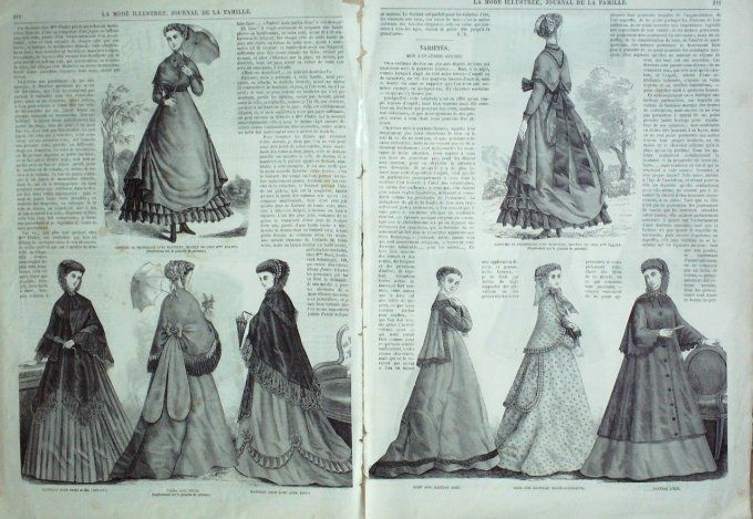 Journal Mode illustrée 1868 # 27 Chemisette de garçon