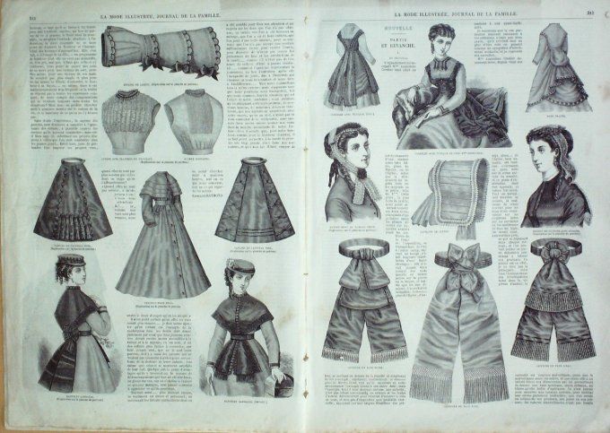 Journal Mode illustrée 1868 # 27 Chemisette de garçon