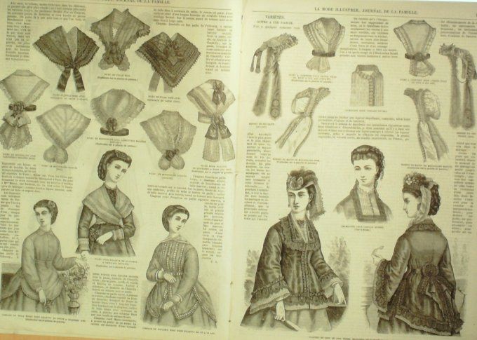 Journal Mode illustrée 1870 # 27 Costume de bain & natation