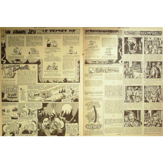Ames Vaillantes 1953 n°27, Volubilie, Perlin et Pinpin, Jack le trappeur