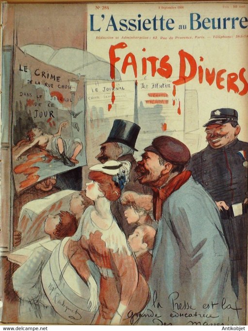 L'Assiette au beurre 1906 # 284 Faits divers Radiguet