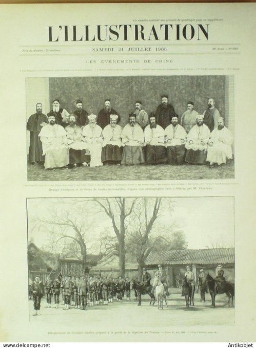 L'illustration 1900 n°2995 Chine Pékin Catéchumènes Cherbourg (50) Piqueur de l'Elysée