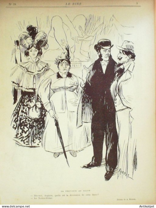 Le Rire 1895-05-25 # 29 Journal humoristique Ed.Originale De Feraudy Broisat Boucher