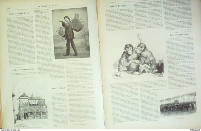 Le Monde illustré 1896 n°2061 St-Trojan (17) Congo Djabbir Ecosse Balmoral Nansen