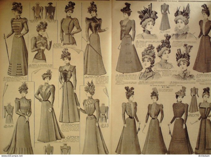 La Mode du Petit journal 1898 n° 11 Manteau de pluie & Toilettes de ville