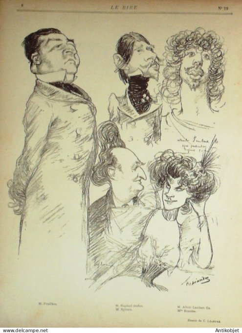 Le Rire 1895-05-25 # 29 Journal humoristique Ed.Originale De Feraudy Broisat Boucher