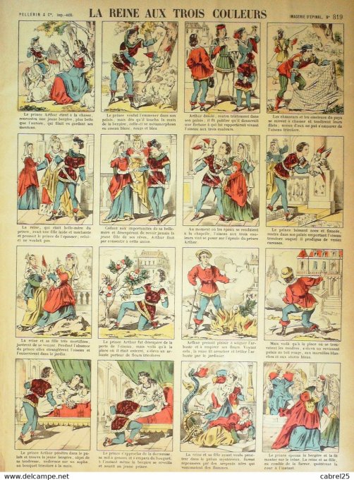 La Reine Aux Trois Couleurs (Pellerin d'epinal)