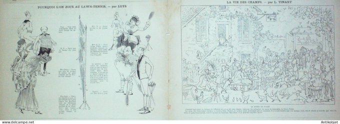 La Caricature 1882 #135 Maisons de campagne Robida Tinant Trock Loys