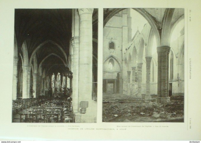 L'illustration 1896 n°2771 Lille (59) Acégylène Jérusalem Jéricho Mar Saba mosquée Russie Marie Feod