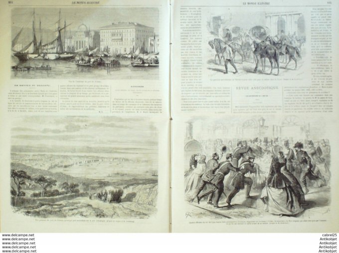 Le Monde illustré 1866 n°492 Angleterre Londres Italie Trieste Custozza Saint-Maixent (79)