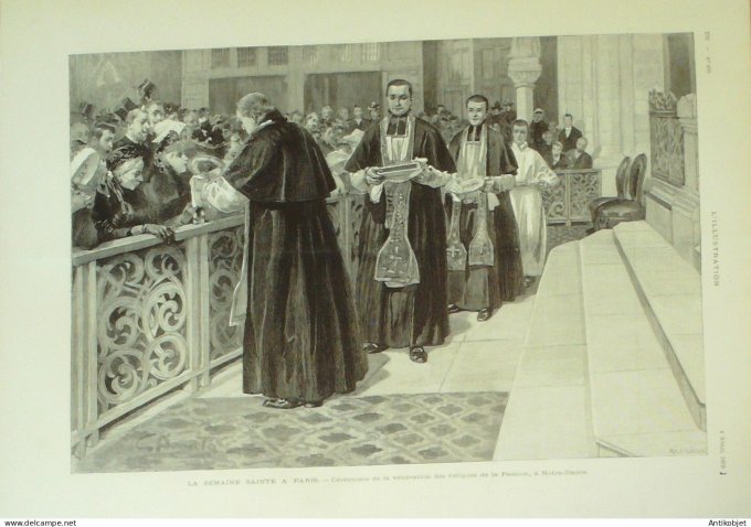 L'illustration 1896 n°2771 Lille (59) Acégylène Jérusalem Jéricho Mar Saba mosquée Russie Marie Feod