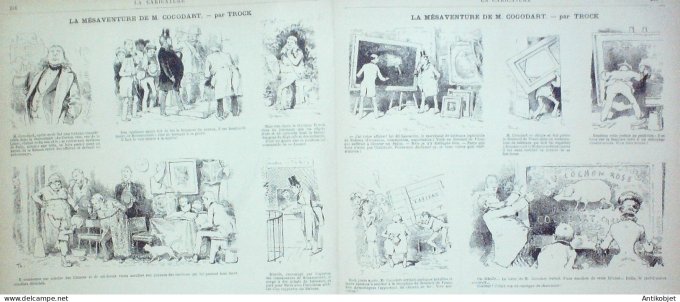 La Caricature 1882 #135 Maisons de campagne Robida Tinant Trock Loys