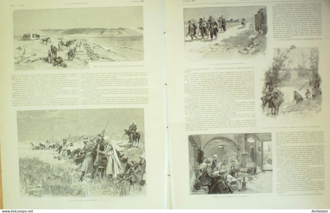 L'illustration 1896 n°2771 Lille (59) Acégylène Jérusalem Jéricho Mar Saba mosquée Russie Marie Feod