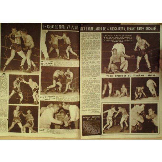 Miroir Sprint 1951 #  281 29 Oct Humez  Mitri Fangio Magni Koble T Bobet Joe Louis