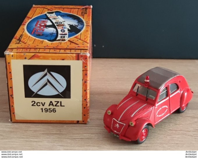 Citroen 2cv Azl Pompiers 1:43 St-Foy-les-Lyon 1956 Norev