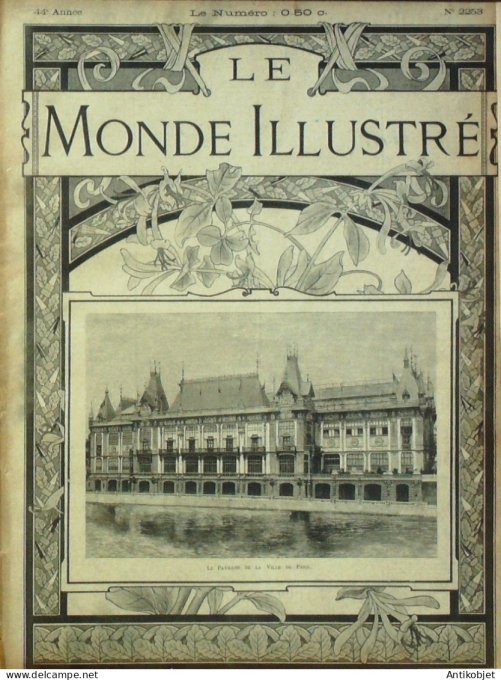 Le Monde illustré 1900 n°2253  Suède Oscar II Exposition 1900 pavillons étrangers