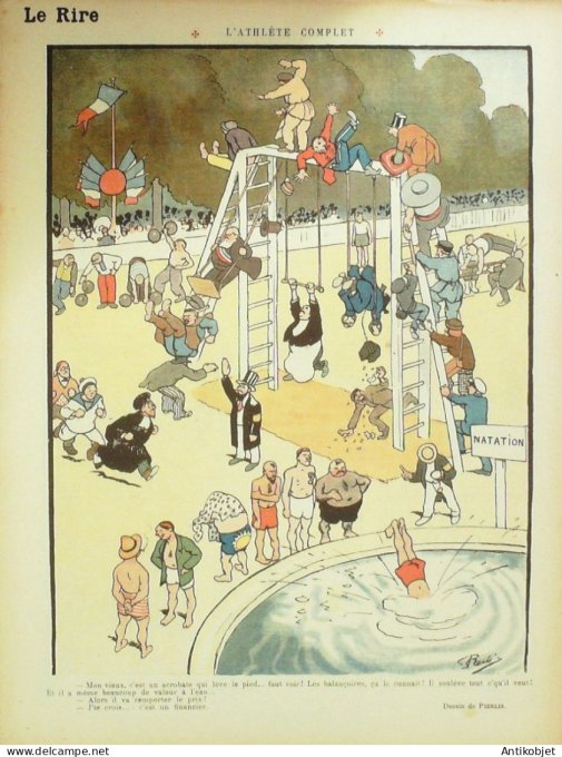 Le Rire 1913-07- 5 # 544 Journal humoristique Ed.Originale Jardin des plantes