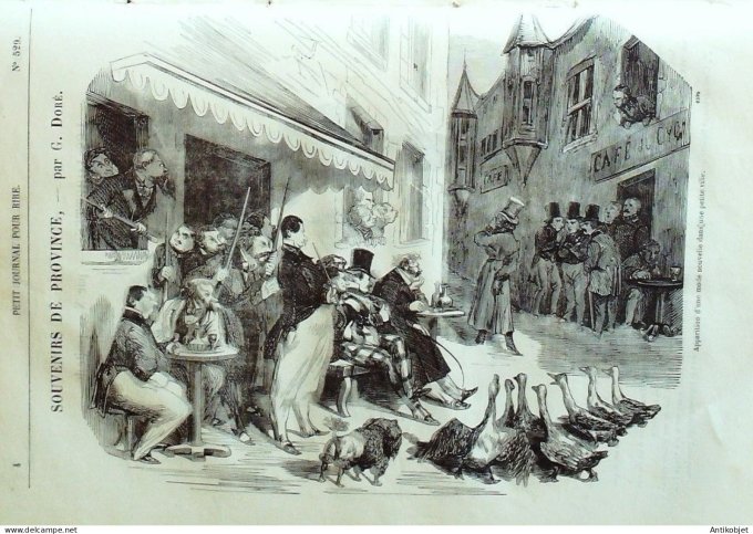 Petit journal pour Rire 1864 # 529 Souvenirs de Province Gustave Dore
