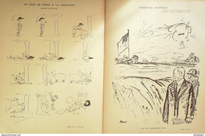 Le Rire 1923-09- 8 # 240 Journal humoristique Ed.Originale Querelle de menage