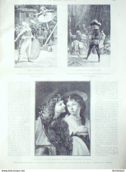Le Monde illustré 1890 n°1760 Luxembourg Vincennes (94) Ste-Barbe Italie Naples