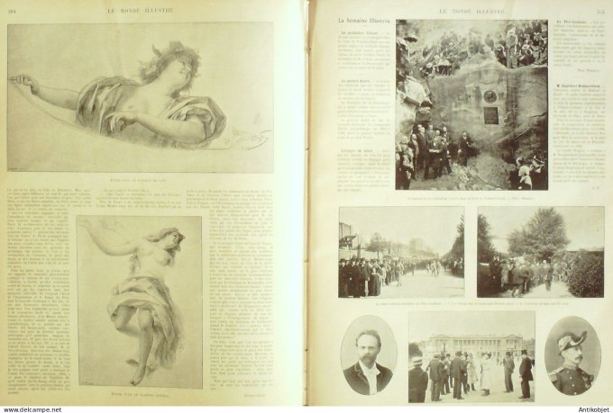 Le Monde illustré 1900 n°2253  Suède Oscar II Exposition 1900 pavillons étrangers