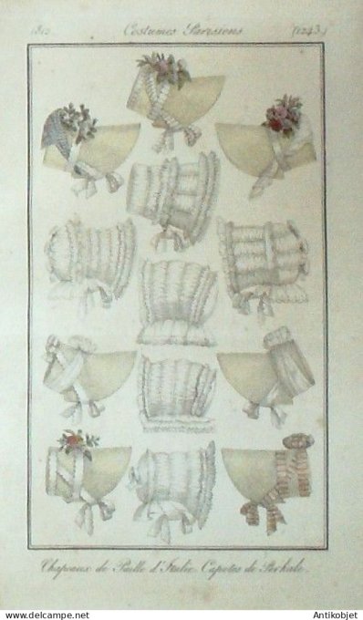 Costume Parisien 1812 # 1243 Capotes de Perkale