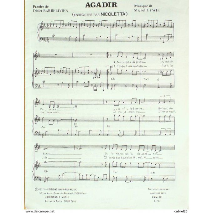 Nicoletta Agadir 1977